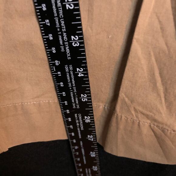 Talbots Womens Pants Brown High Rise Petite Wide Straight Leg Stretch 14P - Picture 9 of 12